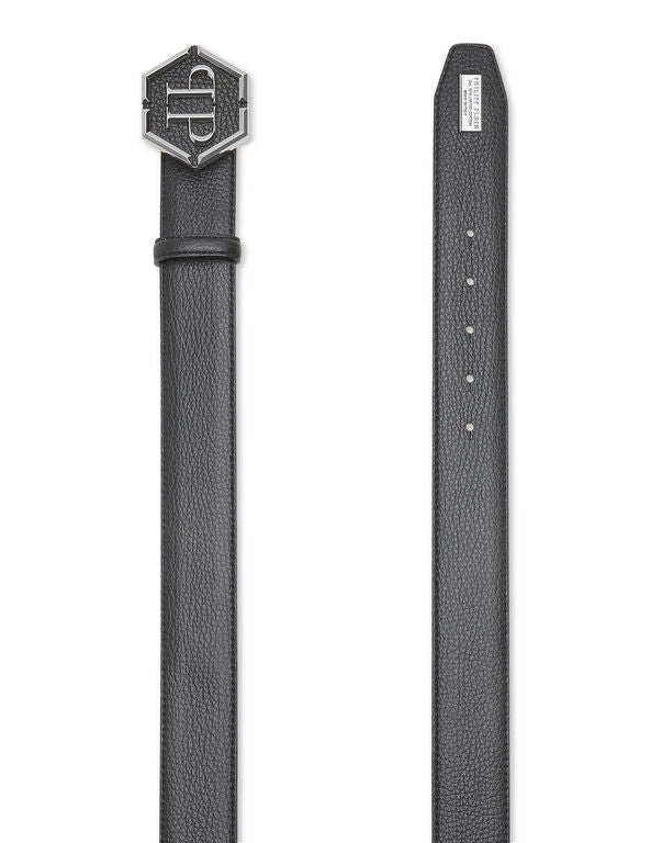 PHILIPP PLEIN - Leather Belt Hexagon