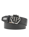 PHILIPP PLEIN - Leather Belt Hexagon