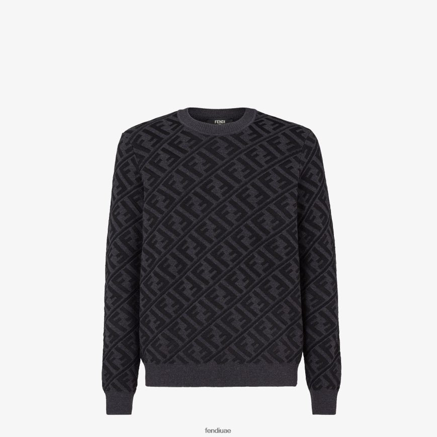 Fendi Men's Black Wool sweater