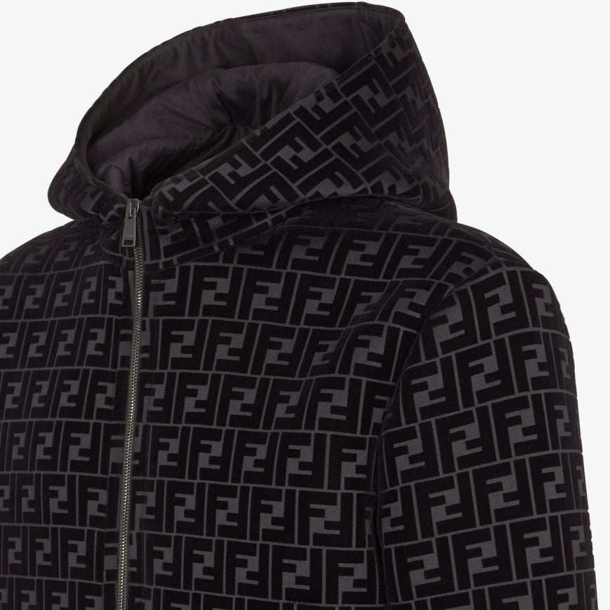 Fendi Men's Black Jersey Jacket