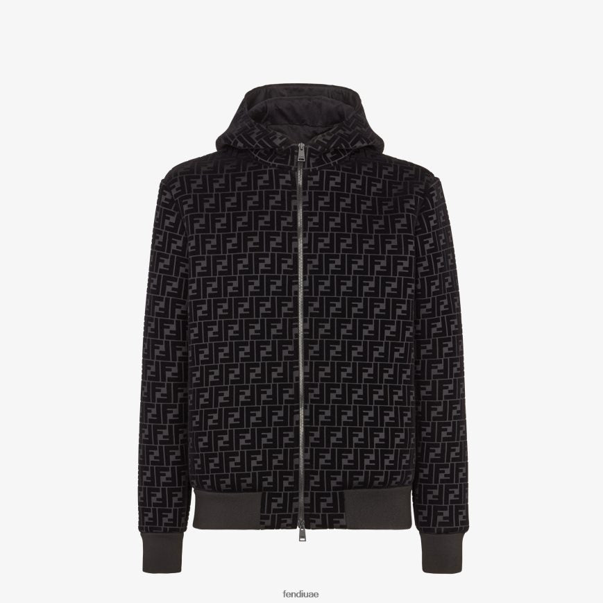 Fendi Men's Black Jersey Jacket