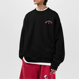 OFF WHITE
Men's Star Arrow Crew Sweater, Eye-Catching Motif Sweatshirt