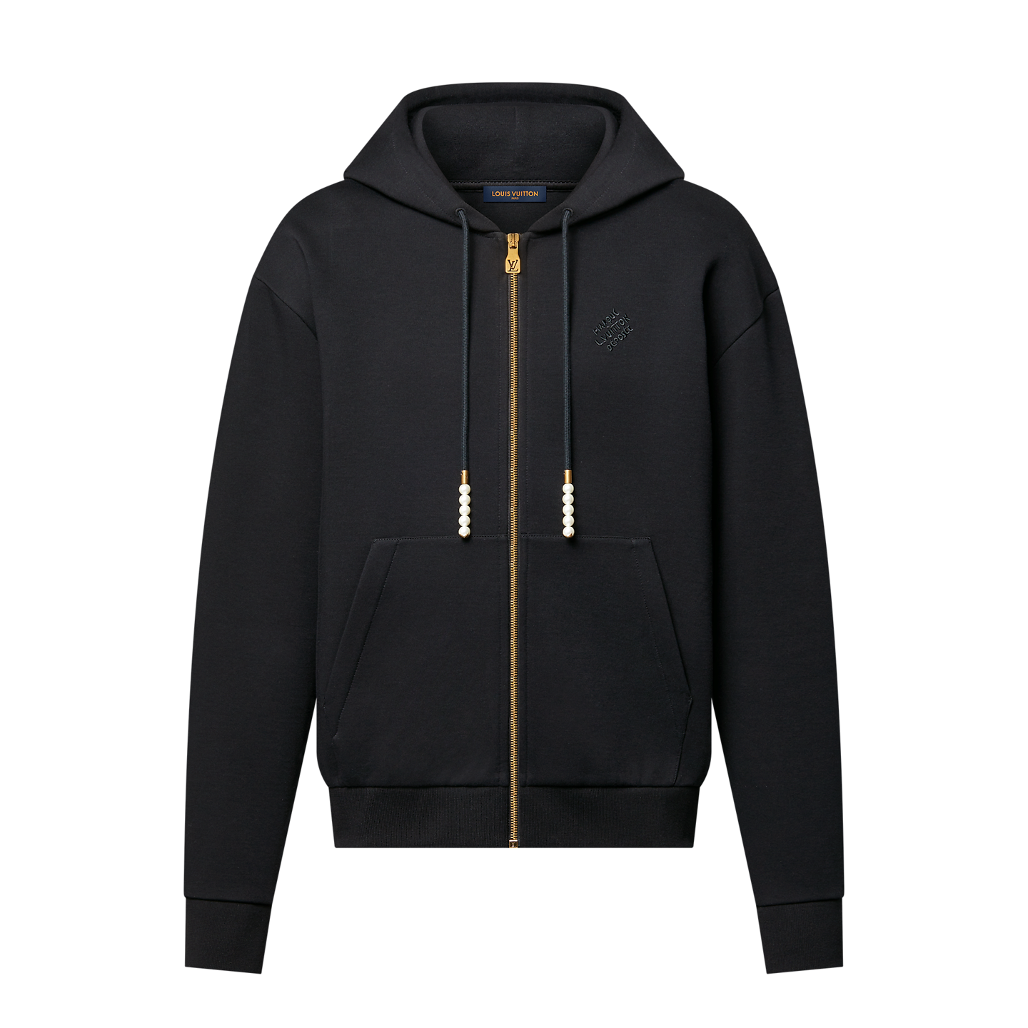 Louis vuitton Embroidered Zipped Jersey Hoodie