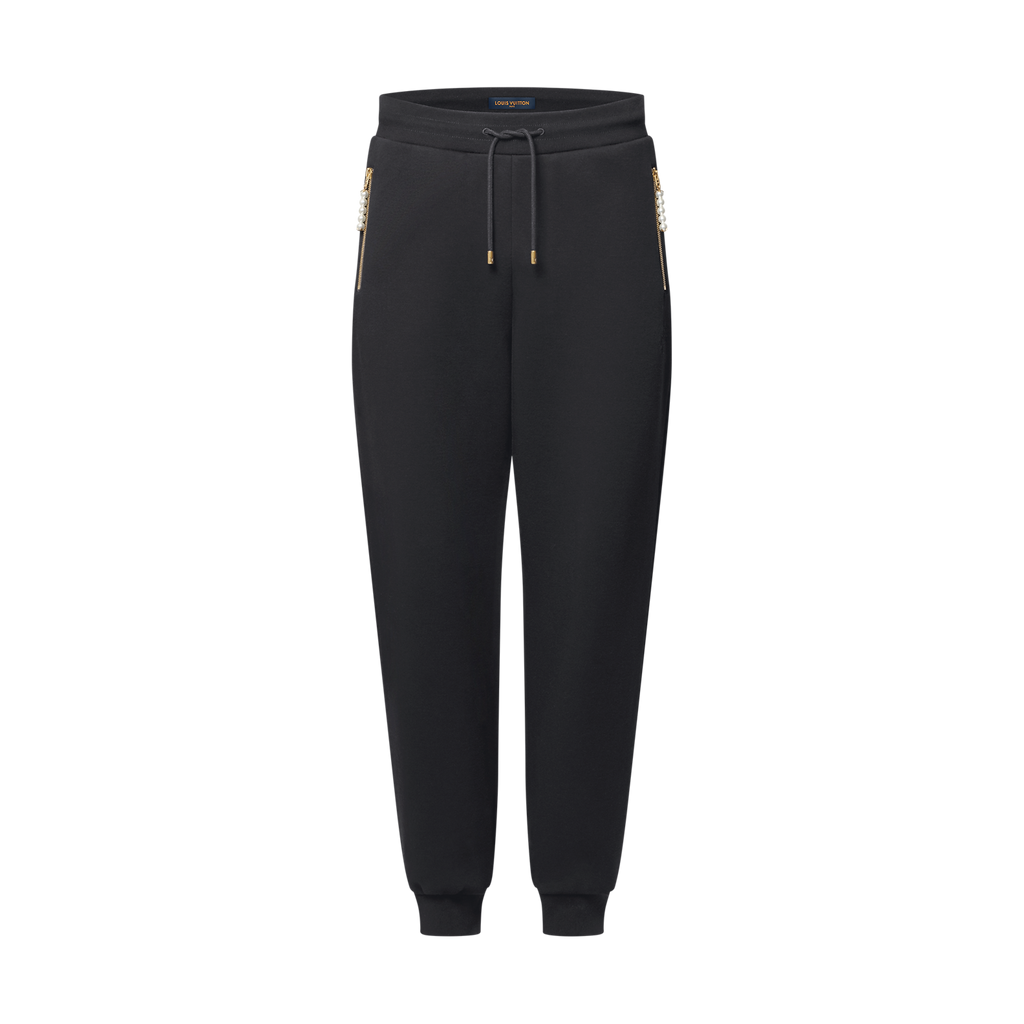 Louis vuitton-Embroidered Jersey Jogging Trousers