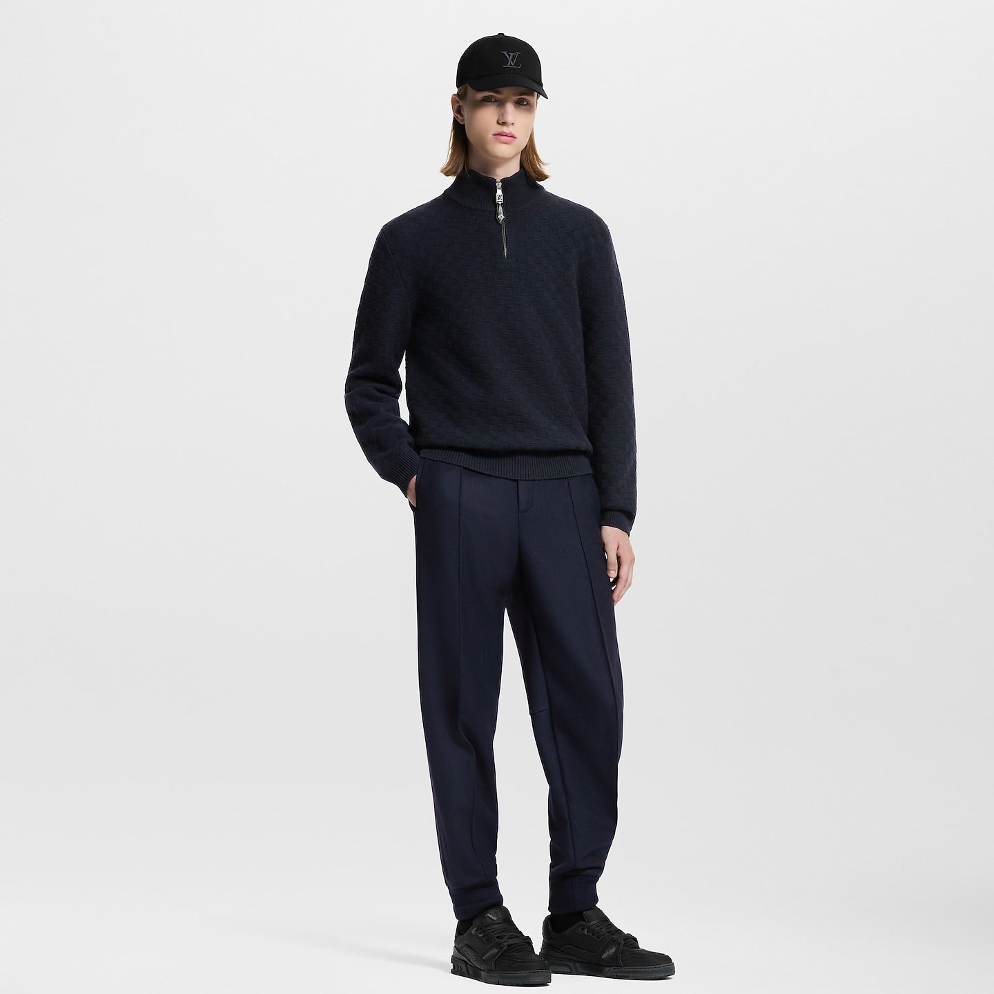 Louis Vuitton - Cashmere-Wool Blend Half-Zip Pullover