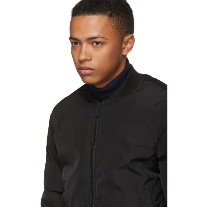 Dsquared2 Black Down Nylon Bomber Jacket