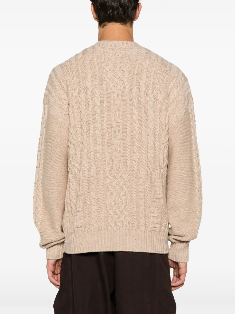 VERSACE
Medusa cable-knit jumper
