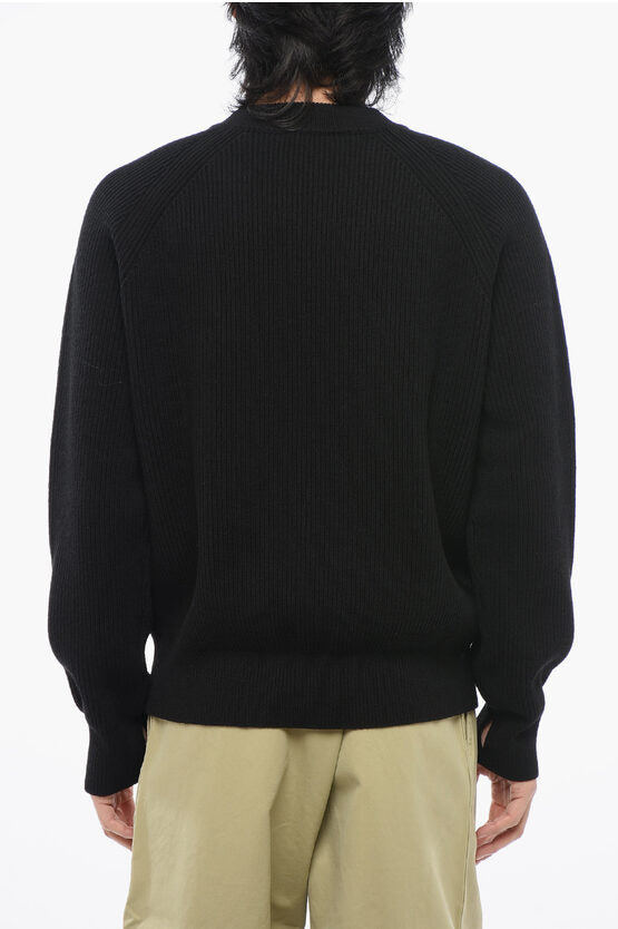 BURBERRY
WOOL SWEATER WITH DECORATIVE ZIP