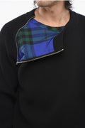 BURBERRY
WOOL SWEATER WITH DECORATIVE ZIP