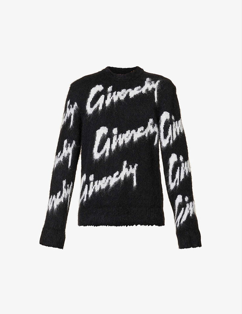 GIVENCHY

Logo-Intarsia Mohair-Blend Jumper