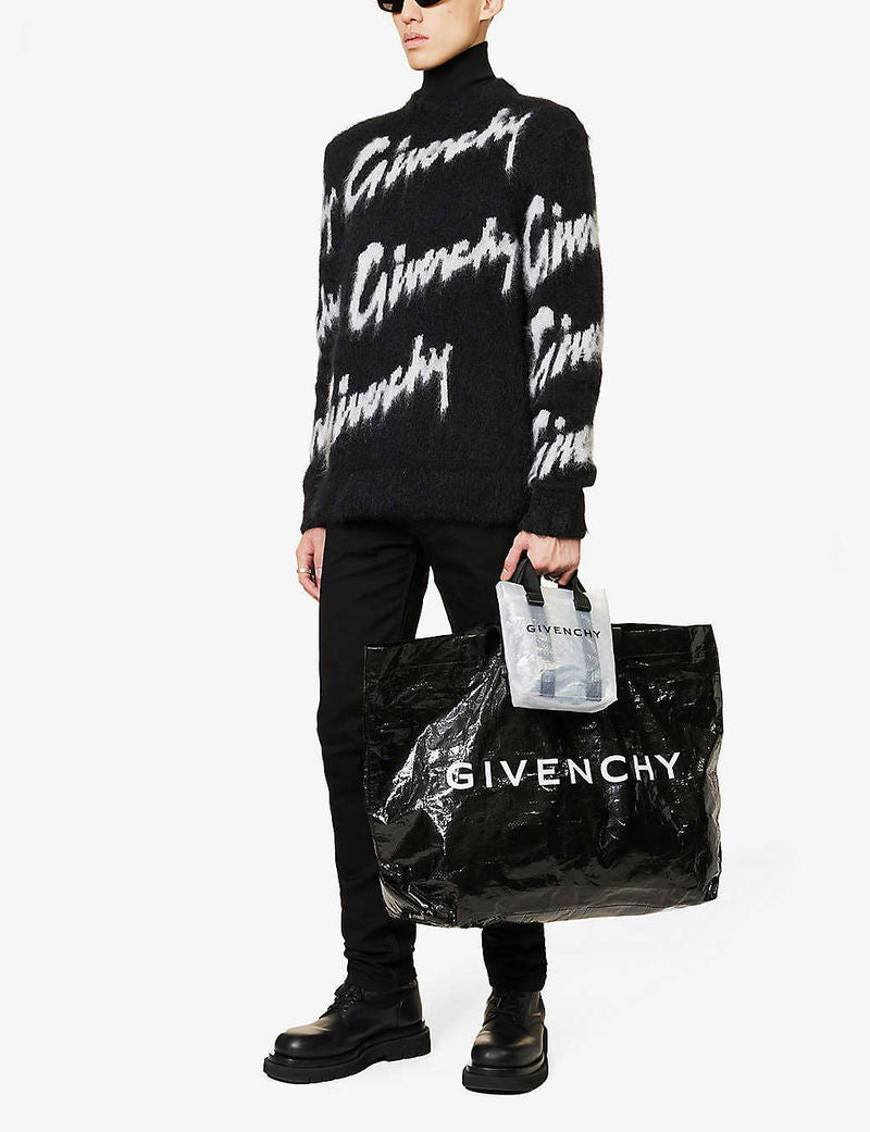 GIVENCHY

Logo-Intarsia Mohair-Blend Jumper