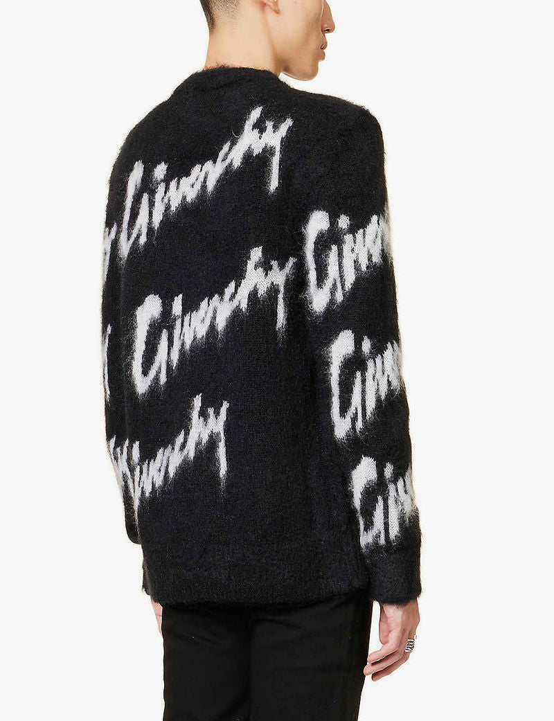GIVENCHY

Logo-Intarsia Mohair-Blend Jumper