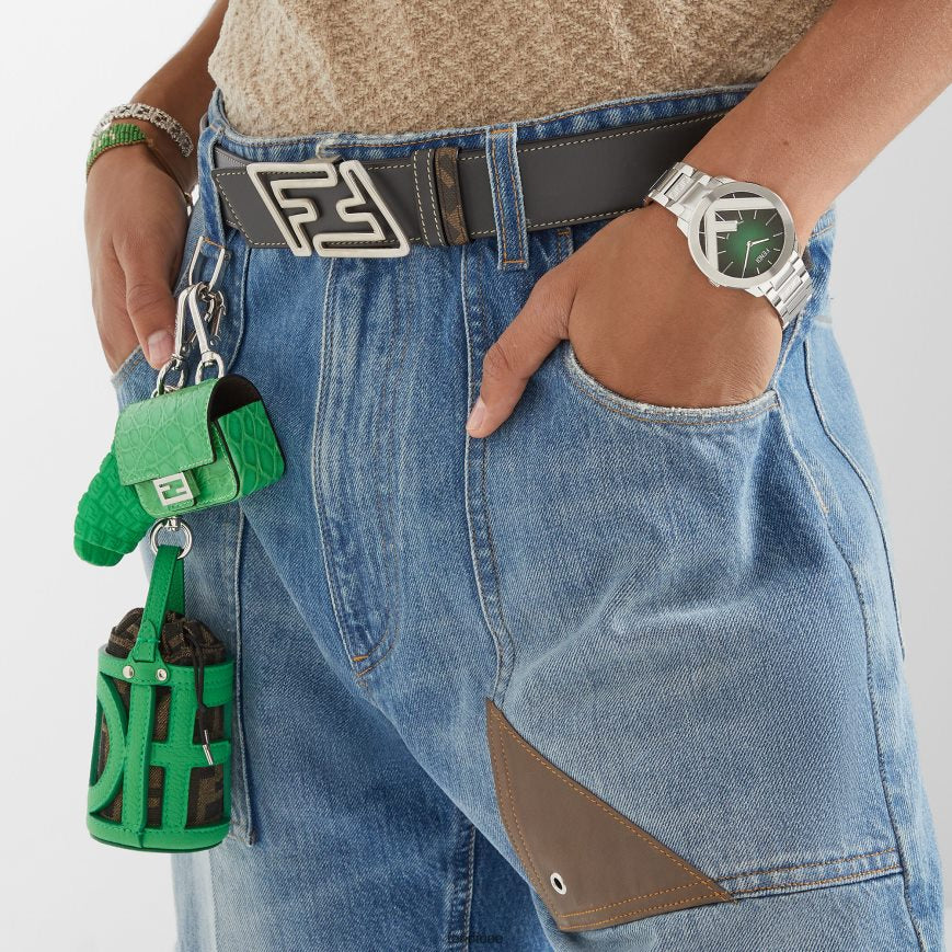 Fendi Men's black Reversible Leather Belt