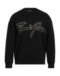EMPORIO ARMANI 
Cotton-Blend Sweatshirt With Logo Detail - Black