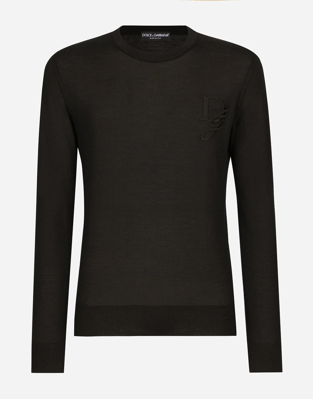 Dolce & Gabbana
Cashmere round-neck sweater with DG embroidery