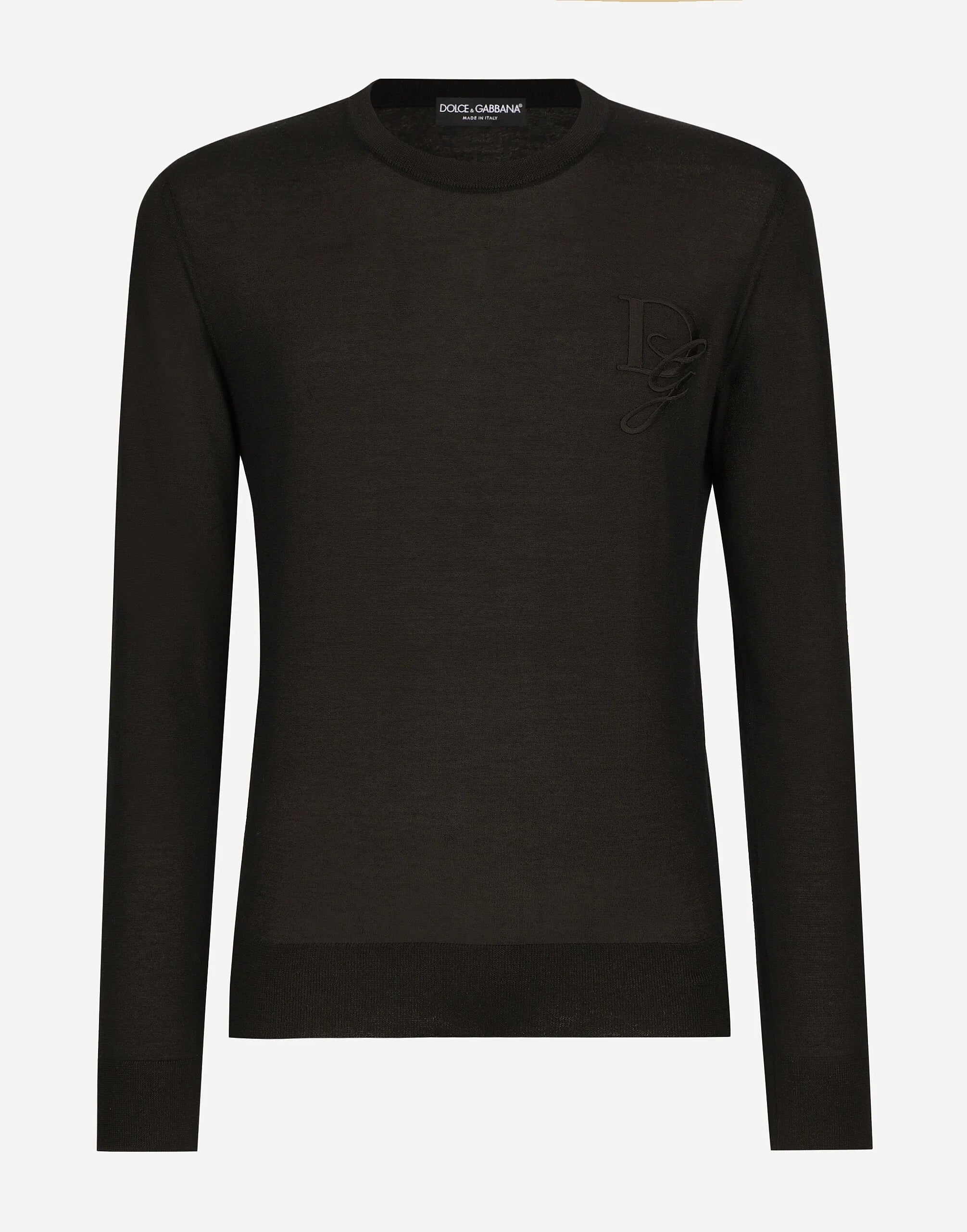 Dolce & Gabbana
Cashmere round-neck sweater with DG embroidery