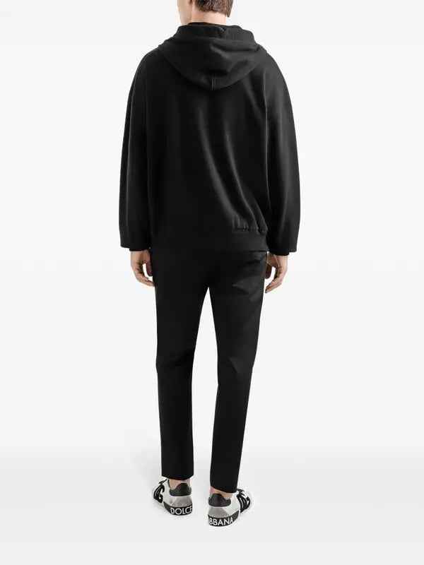 Dolce gabbana-Back front press-stud fastening drawstring hood