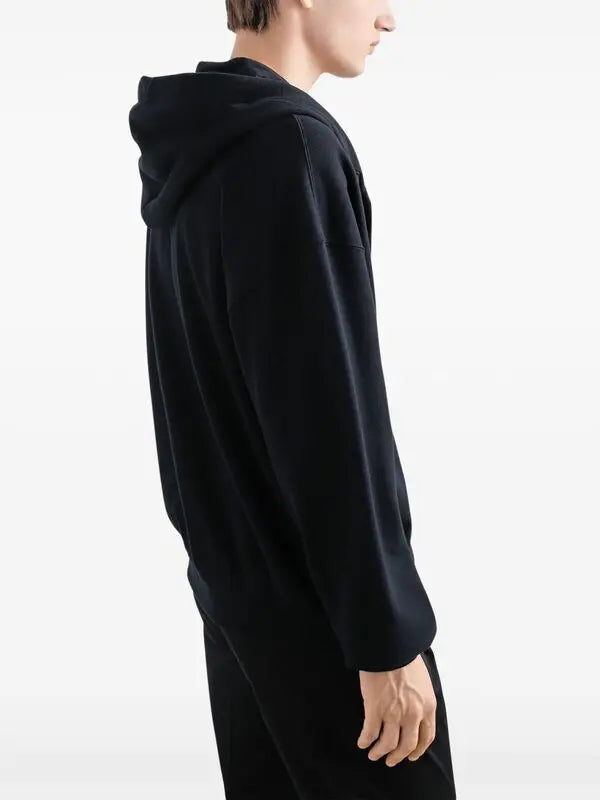 Dolce gabbana-Back front press-stud fastening drawstring hood