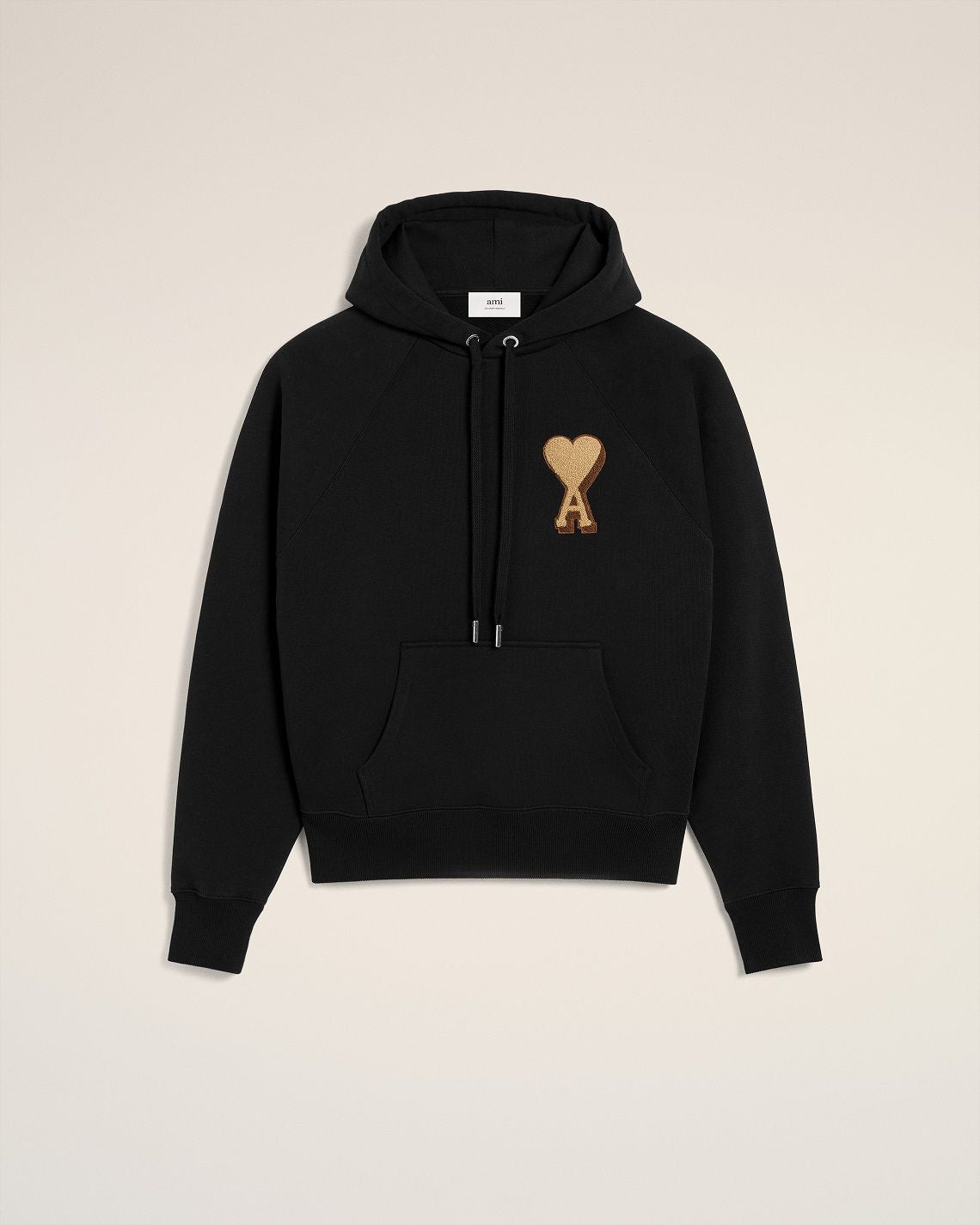 AMI PARIS de Coeur Big Logo Hoodie in Black