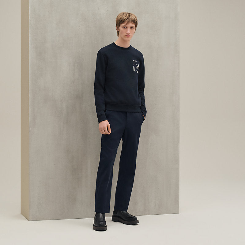 Hermes - "Ex-Libris" crewneck sweater