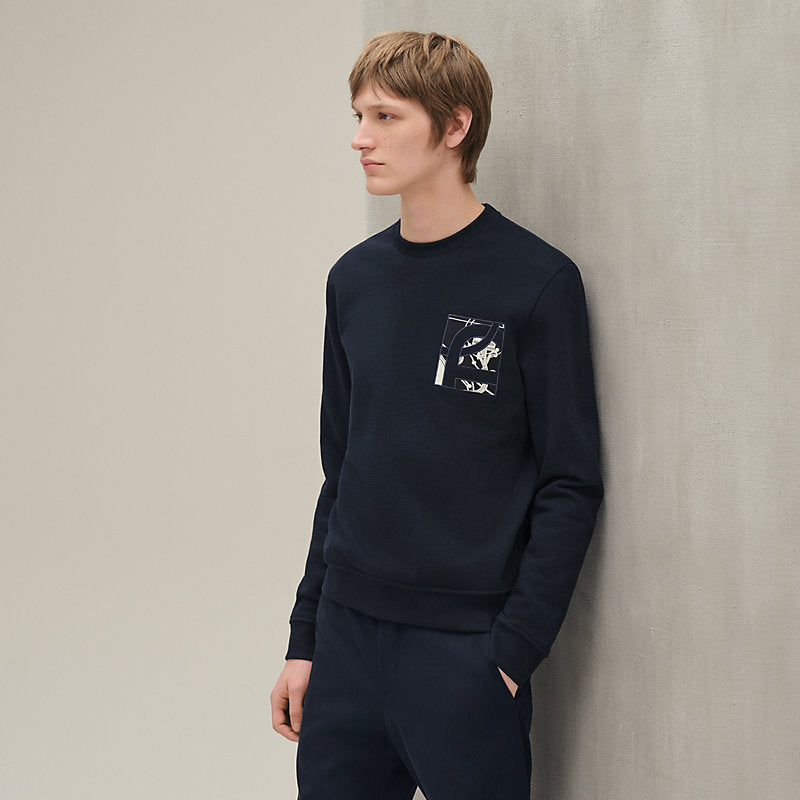 Hermes - "Ex-Libris" crewneck sweater