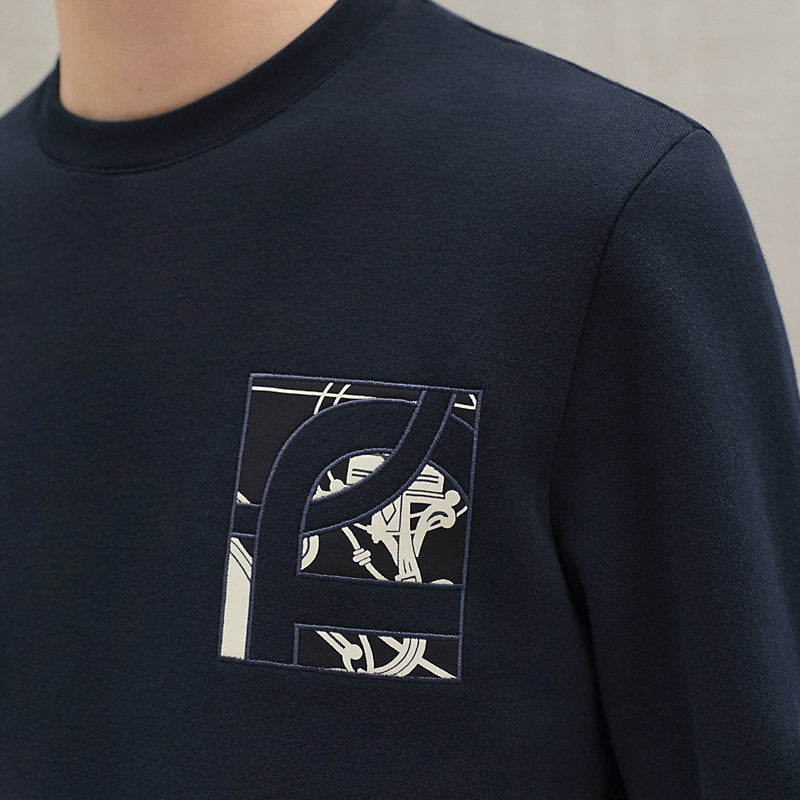 Hermes - "Ex-Libris" crewneck sweater