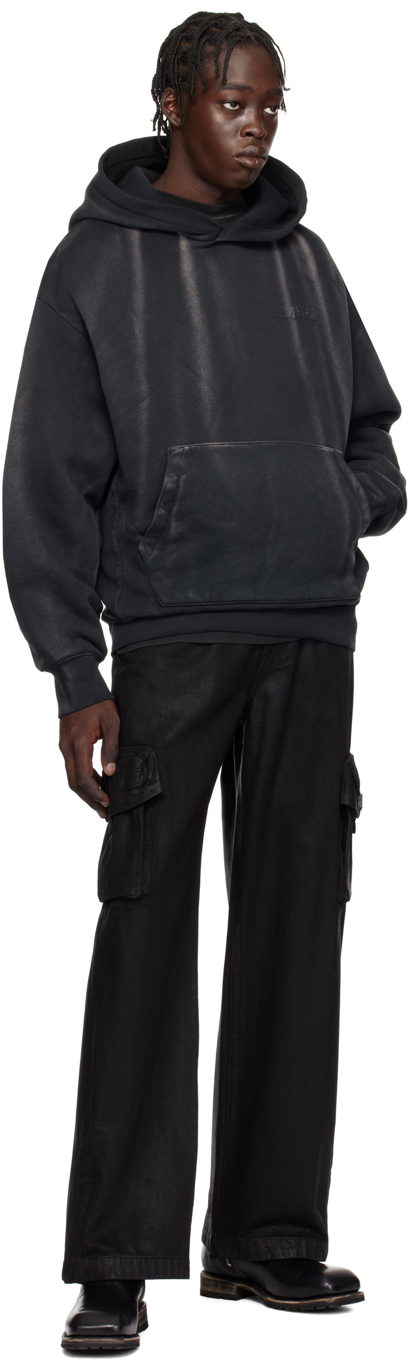 AMIRI Black Vintage Oversized Hoodie