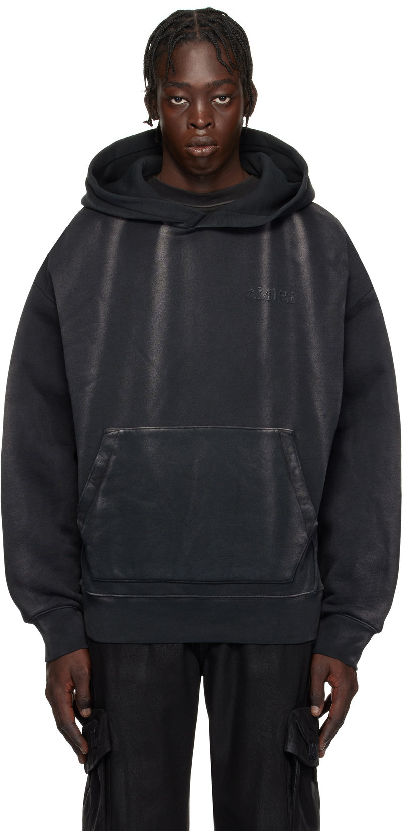 AMIRI Black Vintage Oversized Hoodie