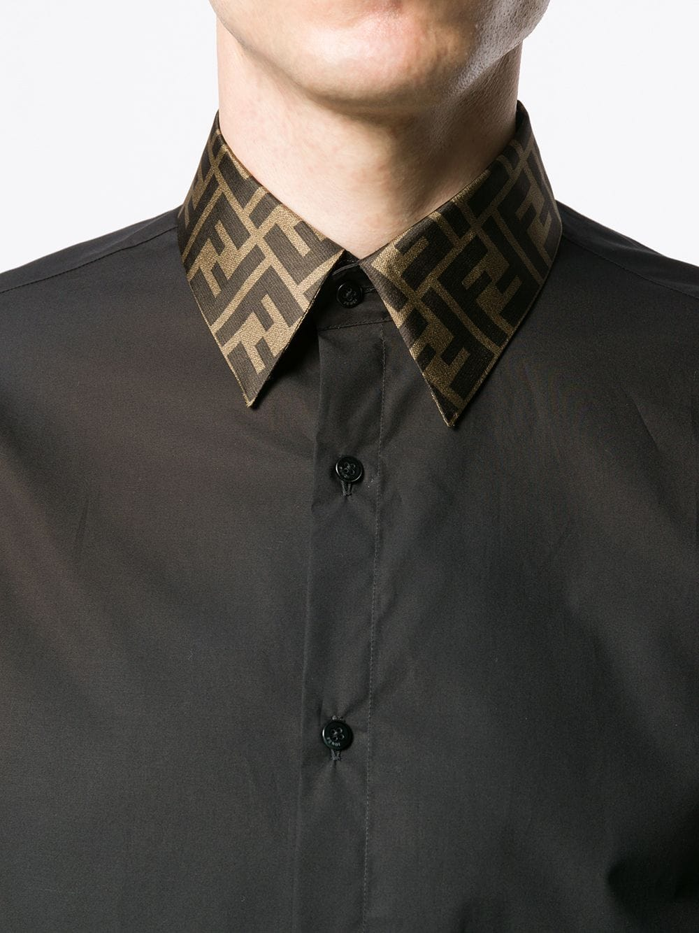 Fendi
Fendi Long Sleeved FF Jacquard Shirt