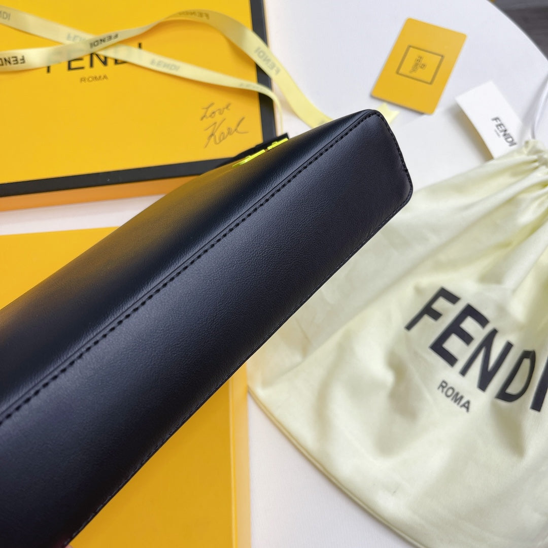 FENDI Pequin clutch bag