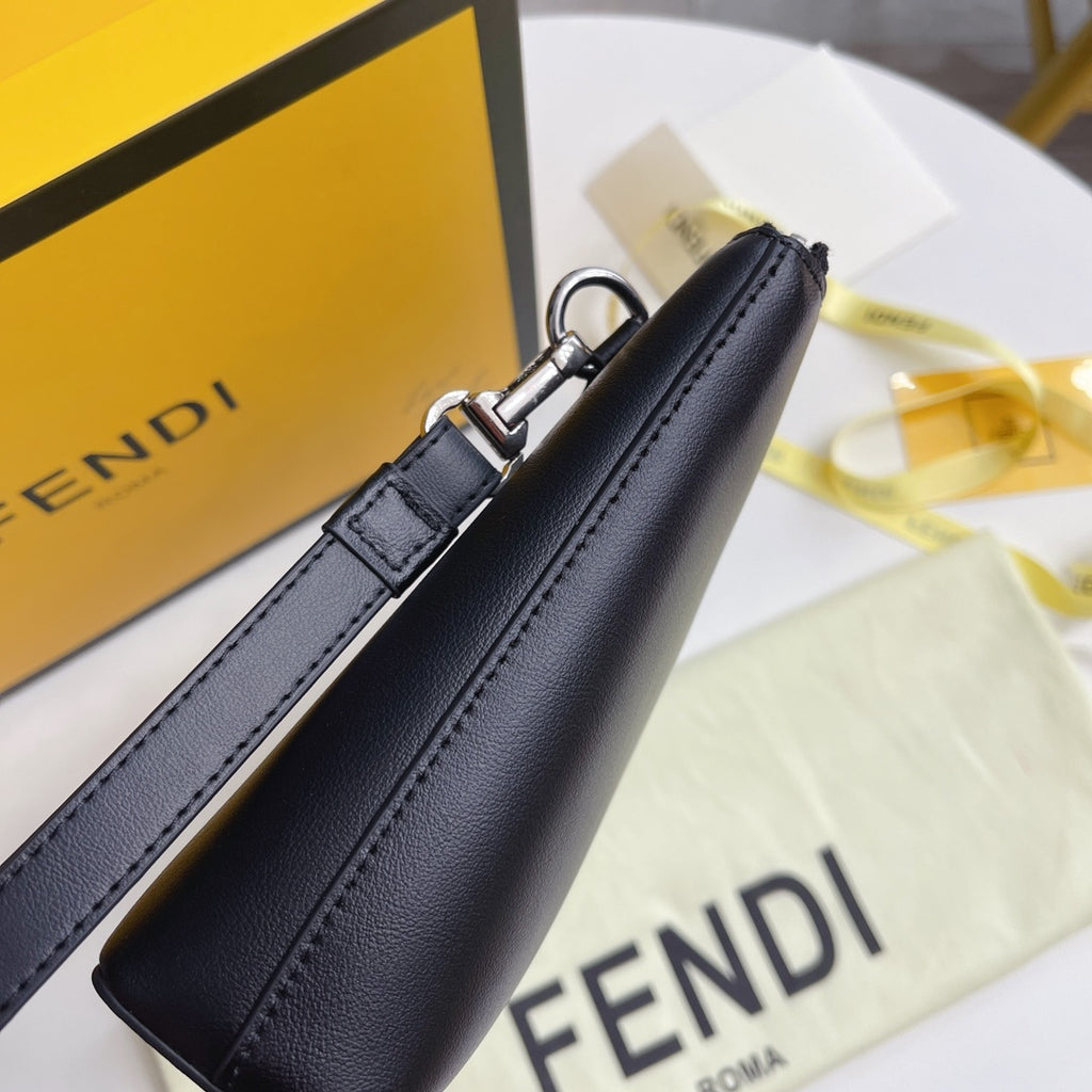 FENDI Pequin clutch bag