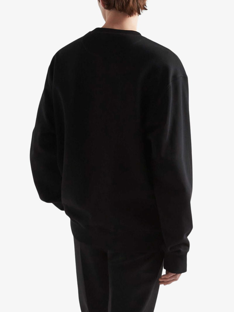 PRADA

Logo-Plaque Crewneck Relaxed-Fit Cotton-Jersey Sweatshirt