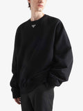 PRADA

Logo-Plaque Crewneck Relaxed-Fit Cotton-Jersey Sweatshirt