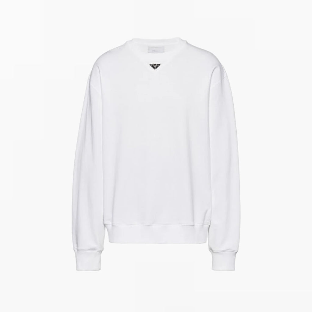 PRADA

Logo-Plaque Crewneck Relaxed-Fit Cotton-Jersey Sweatshirt