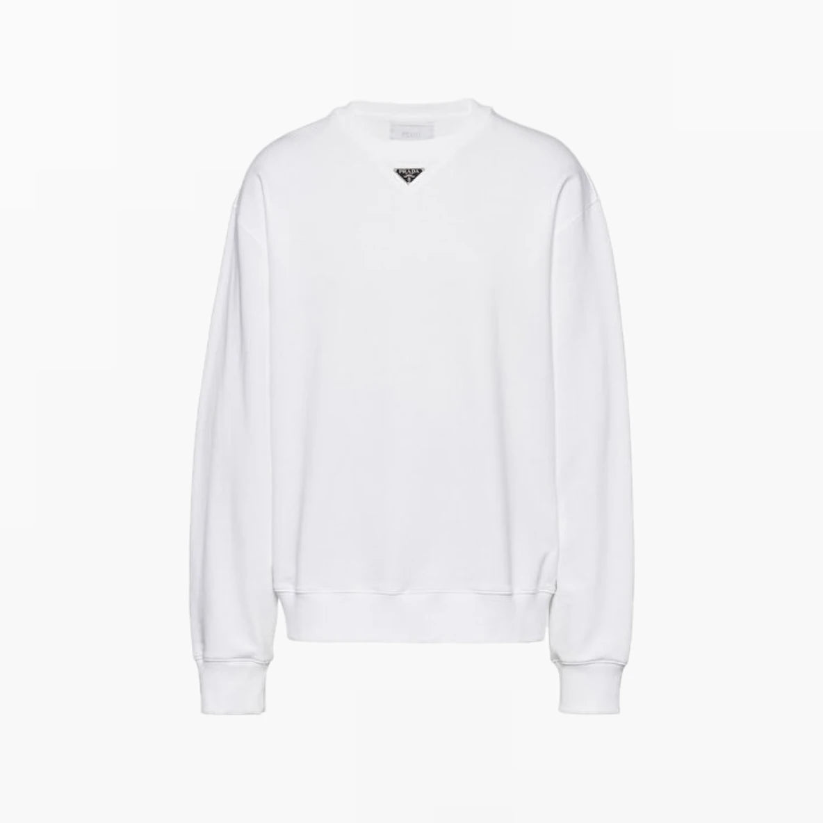 PRADA

Logo-Plaque Crewneck Relaxed-Fit Cotton-Jersey Sweatshirt