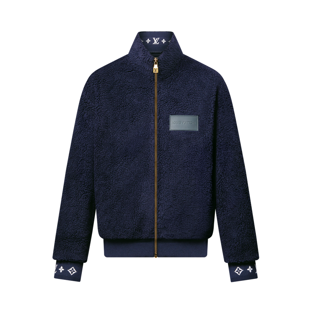 Louis vuitton Leather Patch Fleece Blouson