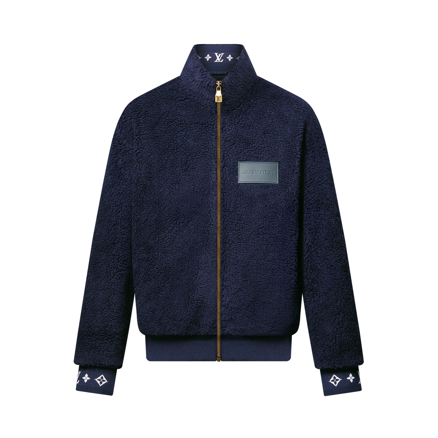 Louis vuitton Leather Patch Fleece Blouson
