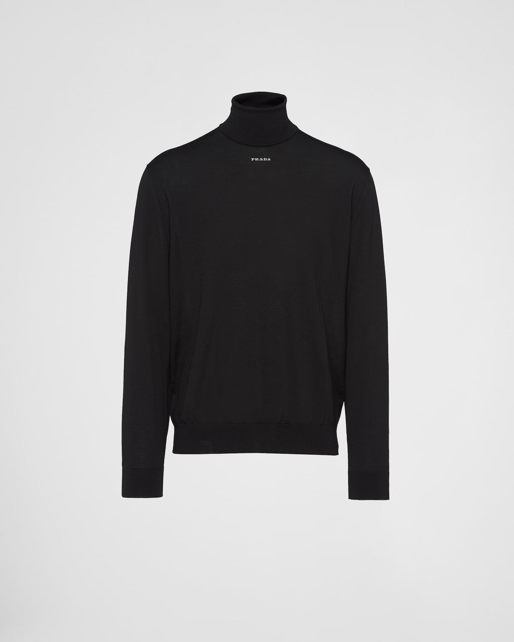 PRADA
Logo Turtleneck Sweater in Virgin Wool