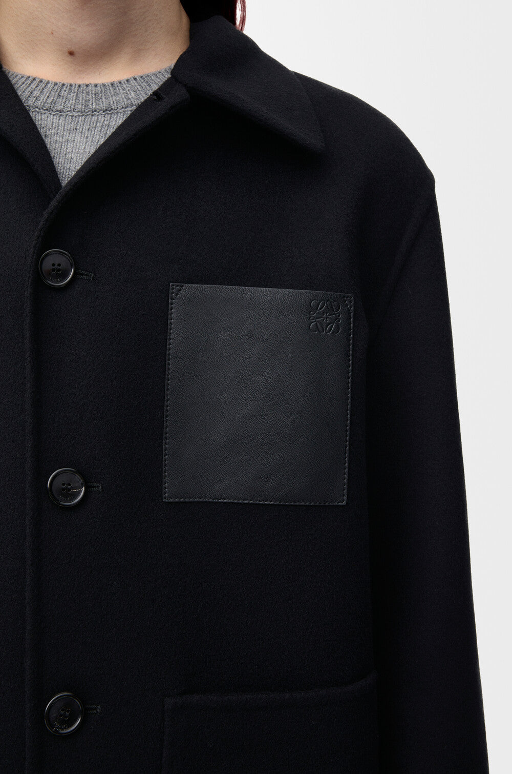 Loewe-Workwear jacket in wool and cashmere