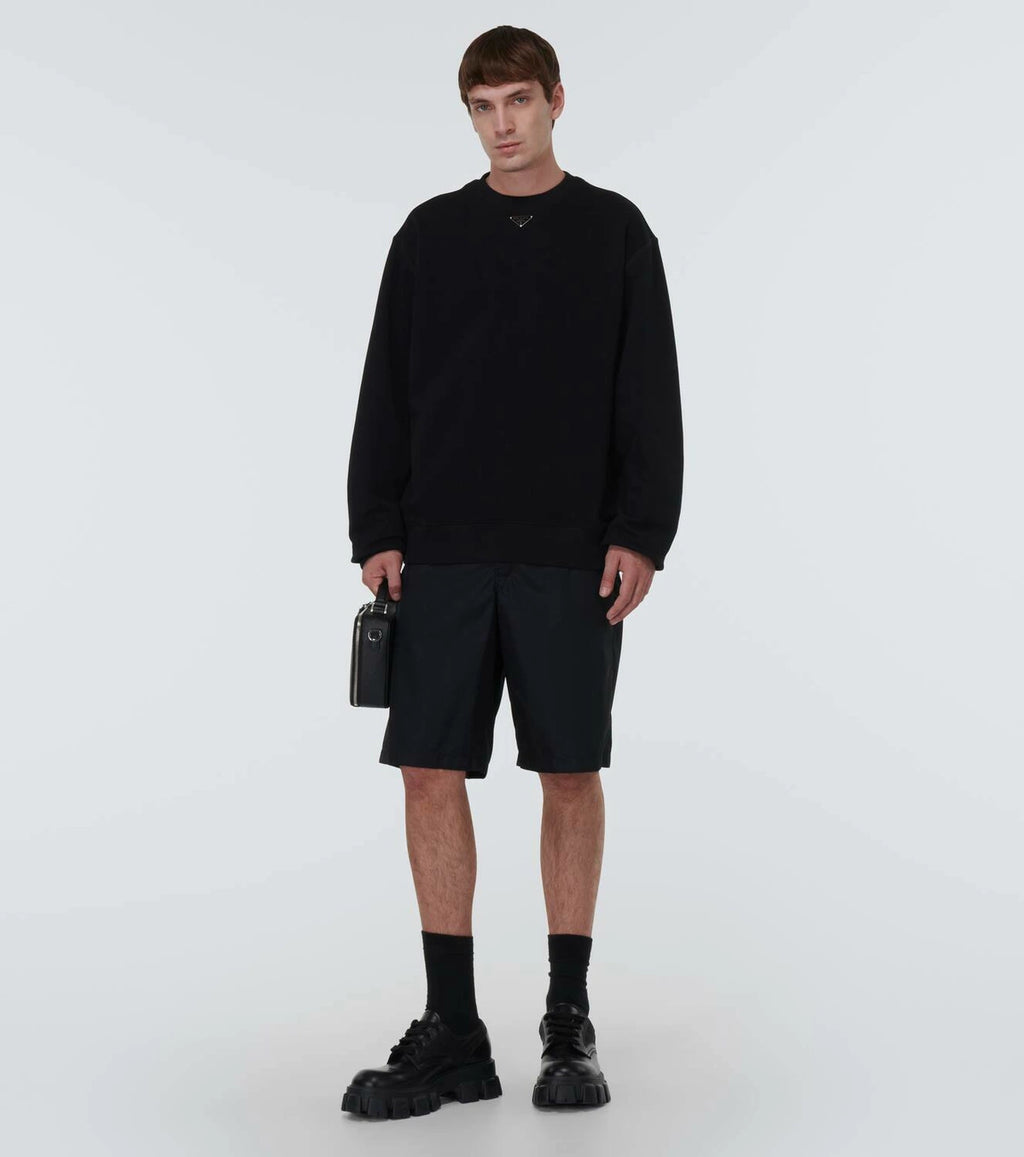 Prada Logo cotton sweatshirt by Prada