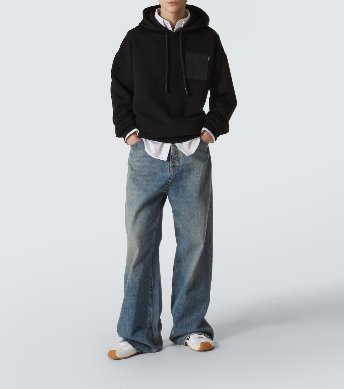 Loewe Anagram cotton jersey hoodie