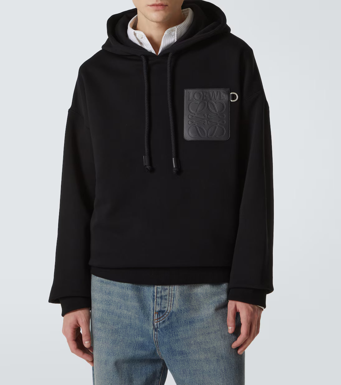 Loewe Anagram cotton jersey hoodie
