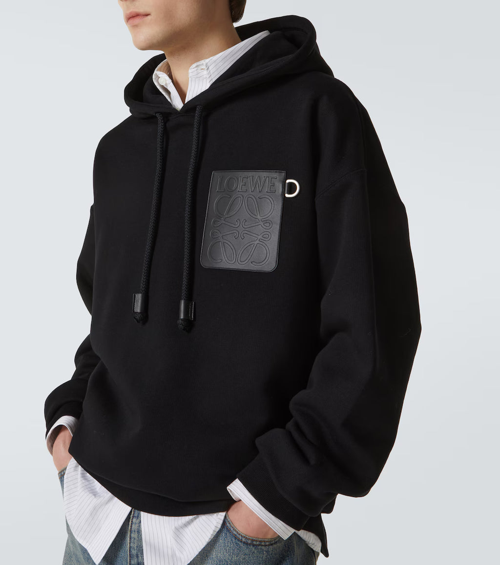 Loewe Anagram cotton jersey hoodie