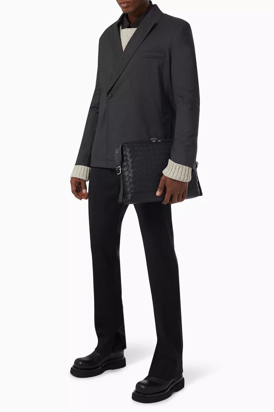 Bottega VenetaOUT  Document Case in Intrecciato Hydrology Calfskin