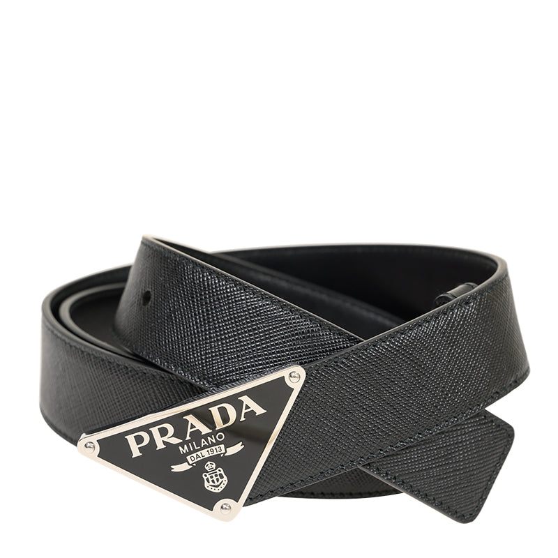 Prada Saffiano leather buckle belt by Prada