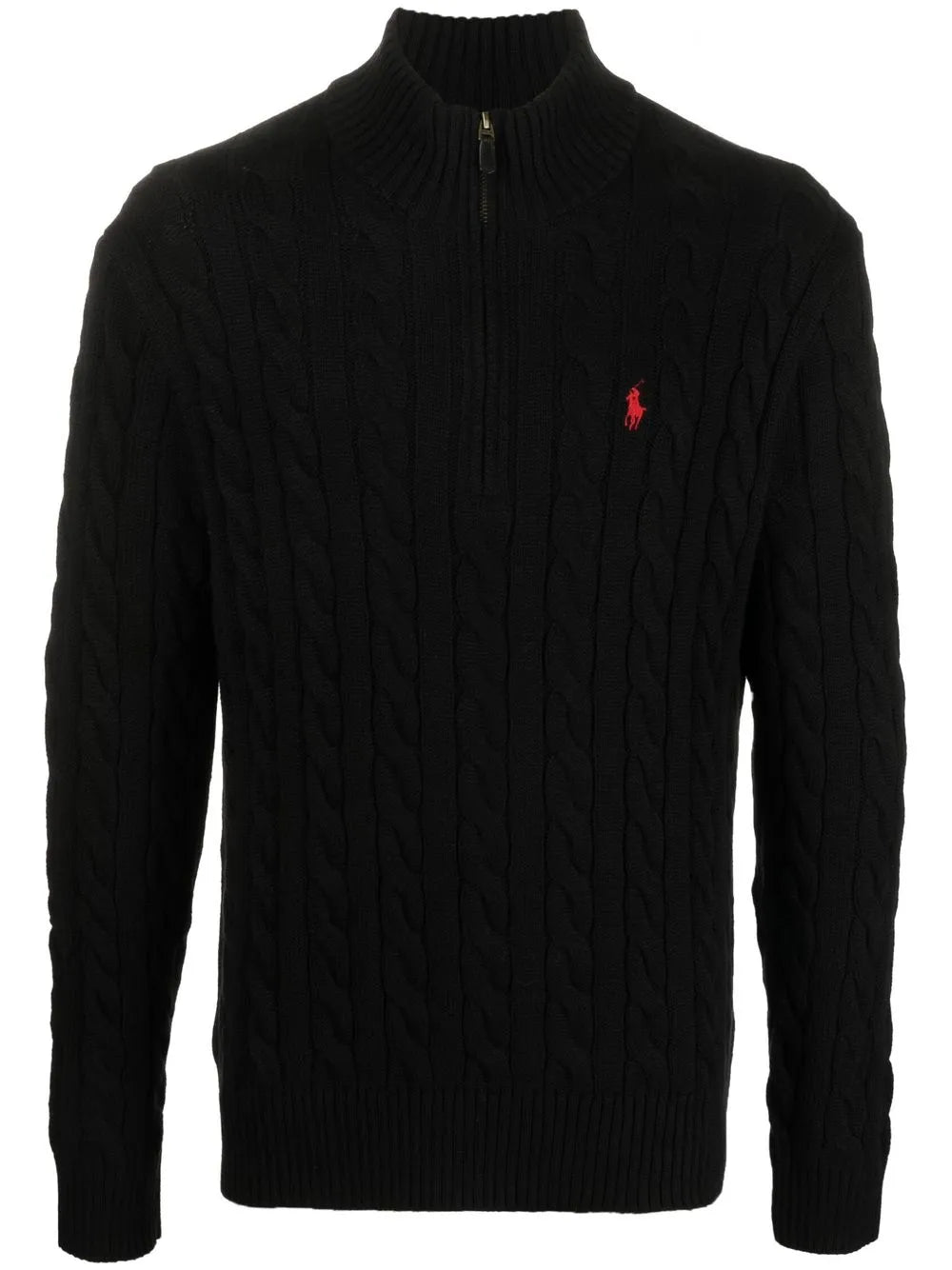 Polo Ralph Lauren Braid knitting sweater and half zipper