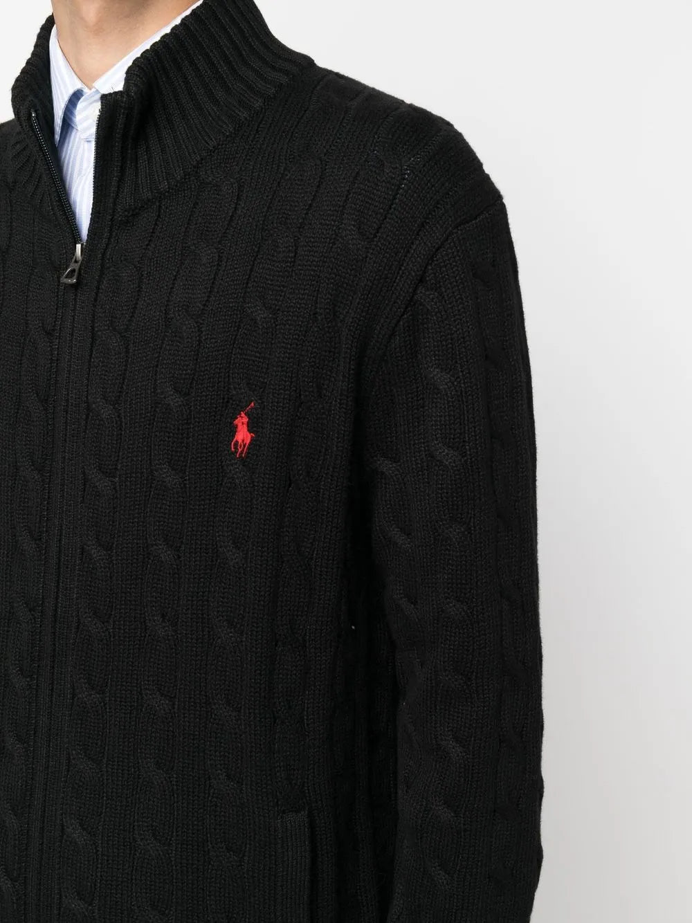 Polo Ralph Lauren Braid knitting sweater and half zipper