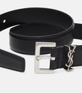 Saint Laurent Cassandre 30 leather belt